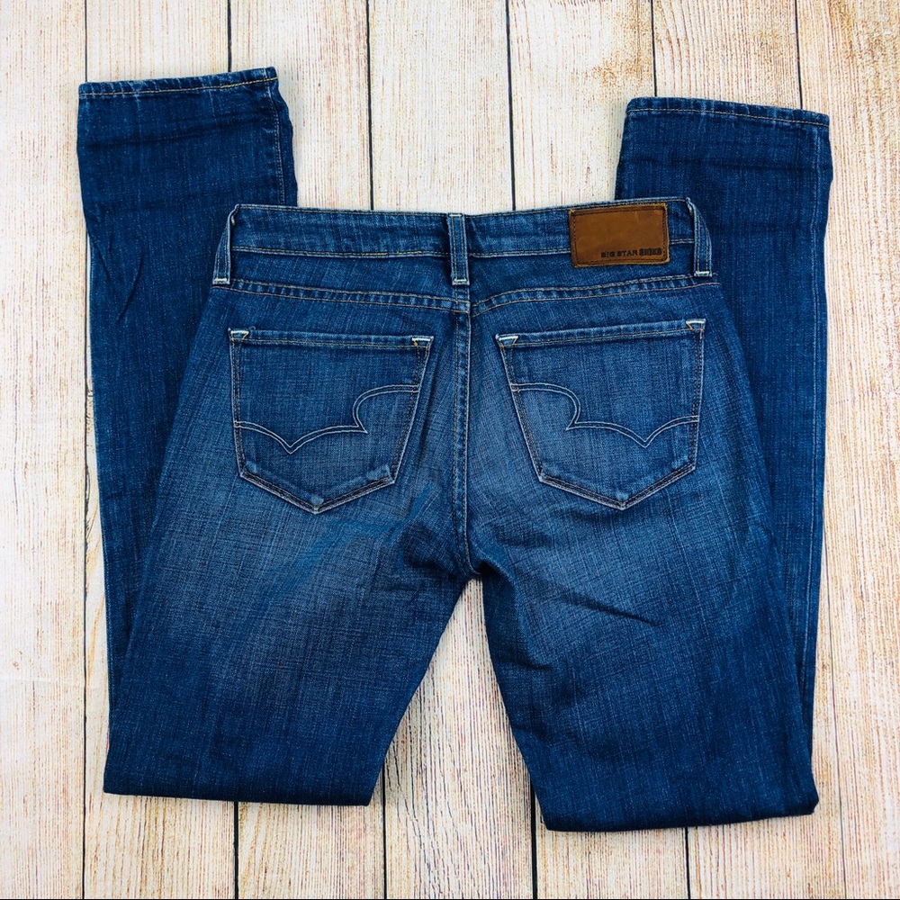 BIG STAR Blue Kate Mid Rise Straight Fit Jeans